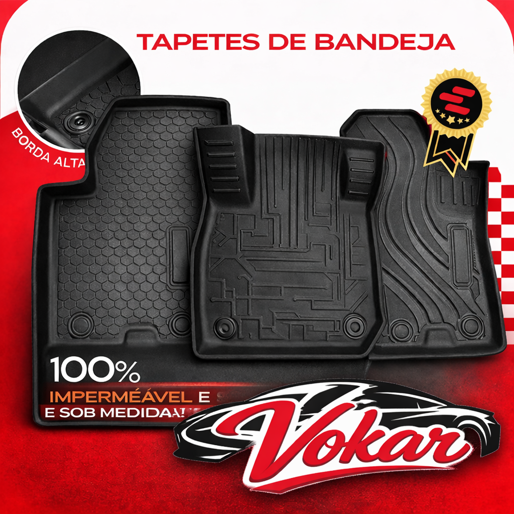 Tapete automotivo premium aplicado no carro